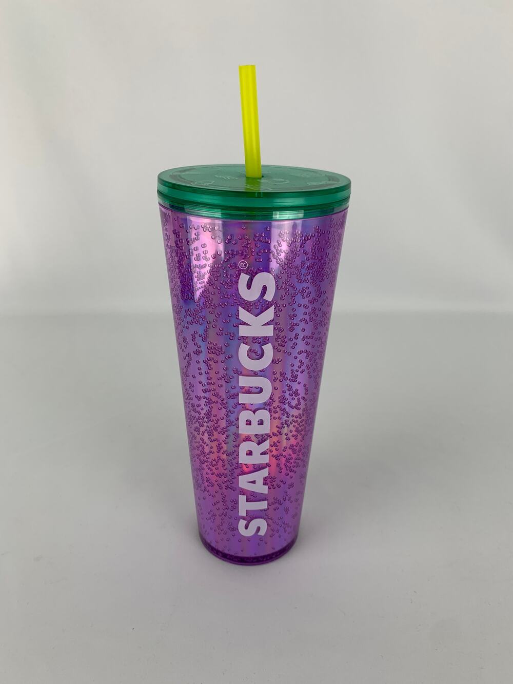 Starbucks Summer 2022 Back To School Purple Bubble Emoji Lid 24 Oz Venti Tumbler